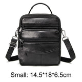 Mens Leather Small Messenger Bag