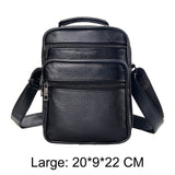 Mens Leather Small Messenger Bag
